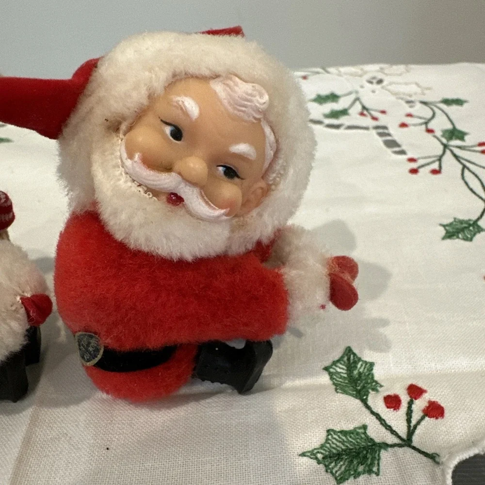 Cheistmas Santa And Snowman Vintage‎ Pencil Grippers